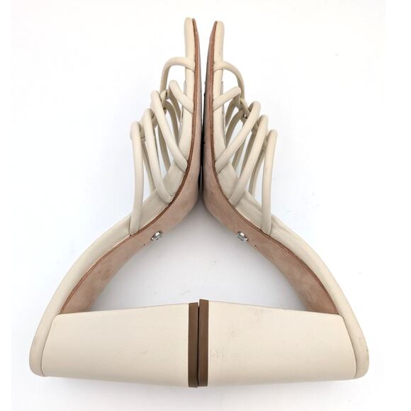 Paige Becca Slip On Strappy High Heel Sandals Women's Bone Size US7 - Picture 6 of 11